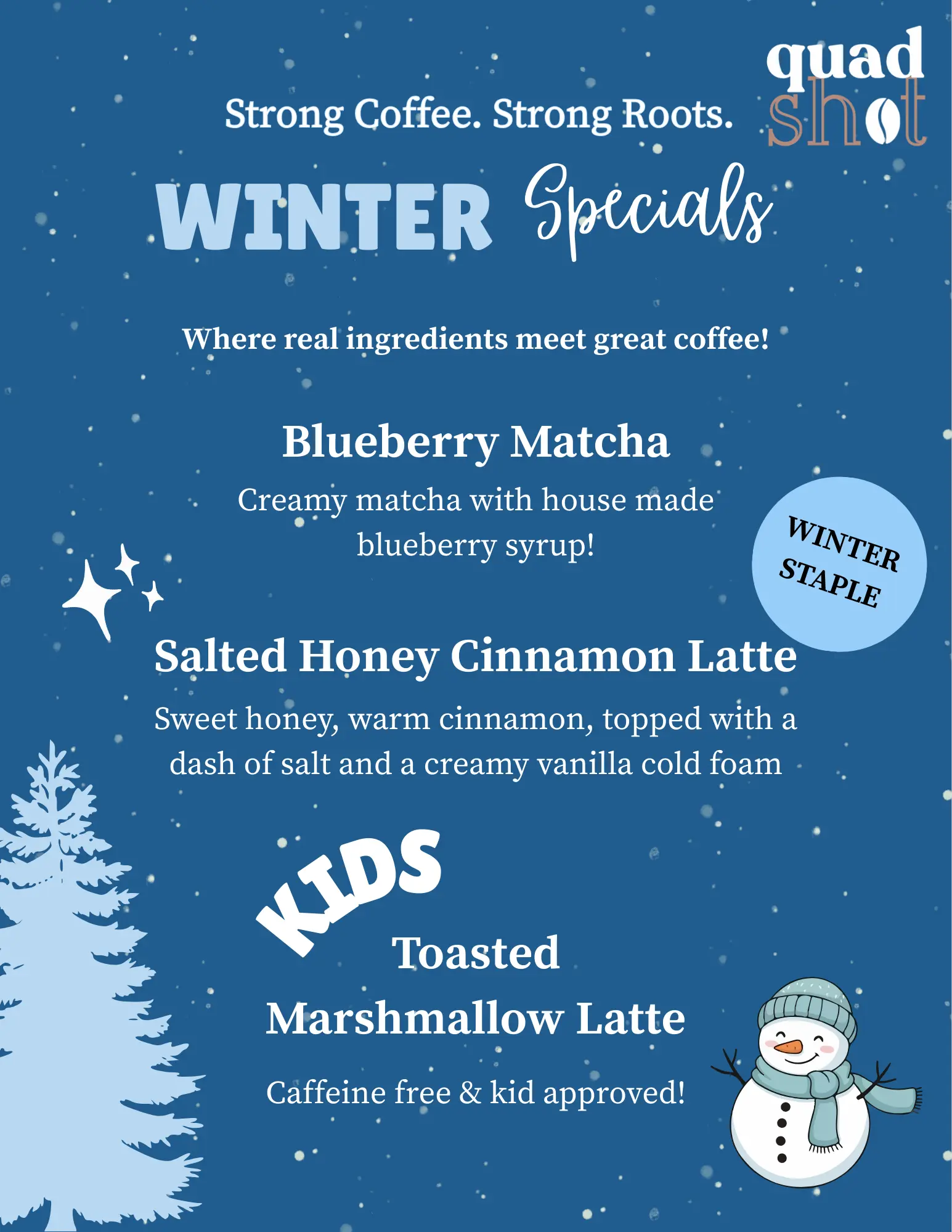 Quad Shot Winter Specials 2026