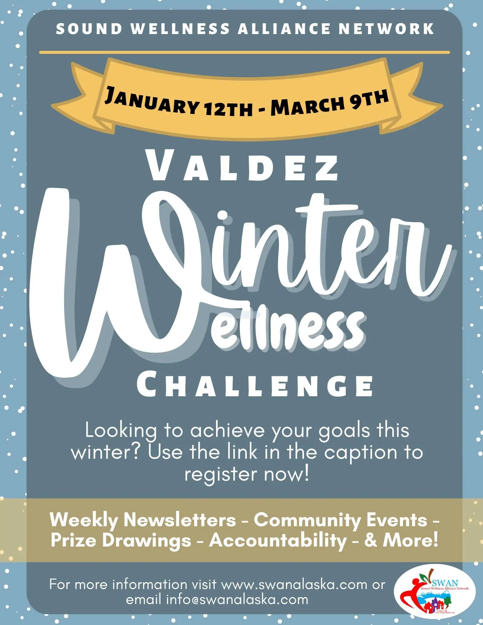 SWAN Winter Wellness 2026 flyer