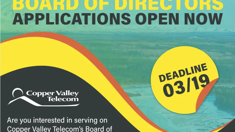 Copper Valley Telecom Board of Directions Applications Open
