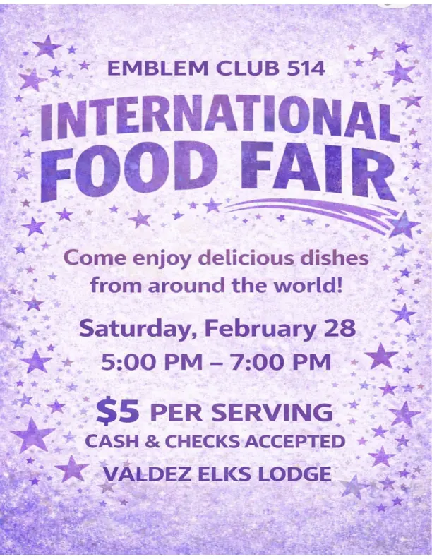 International Food Fair, Saturday February 28th