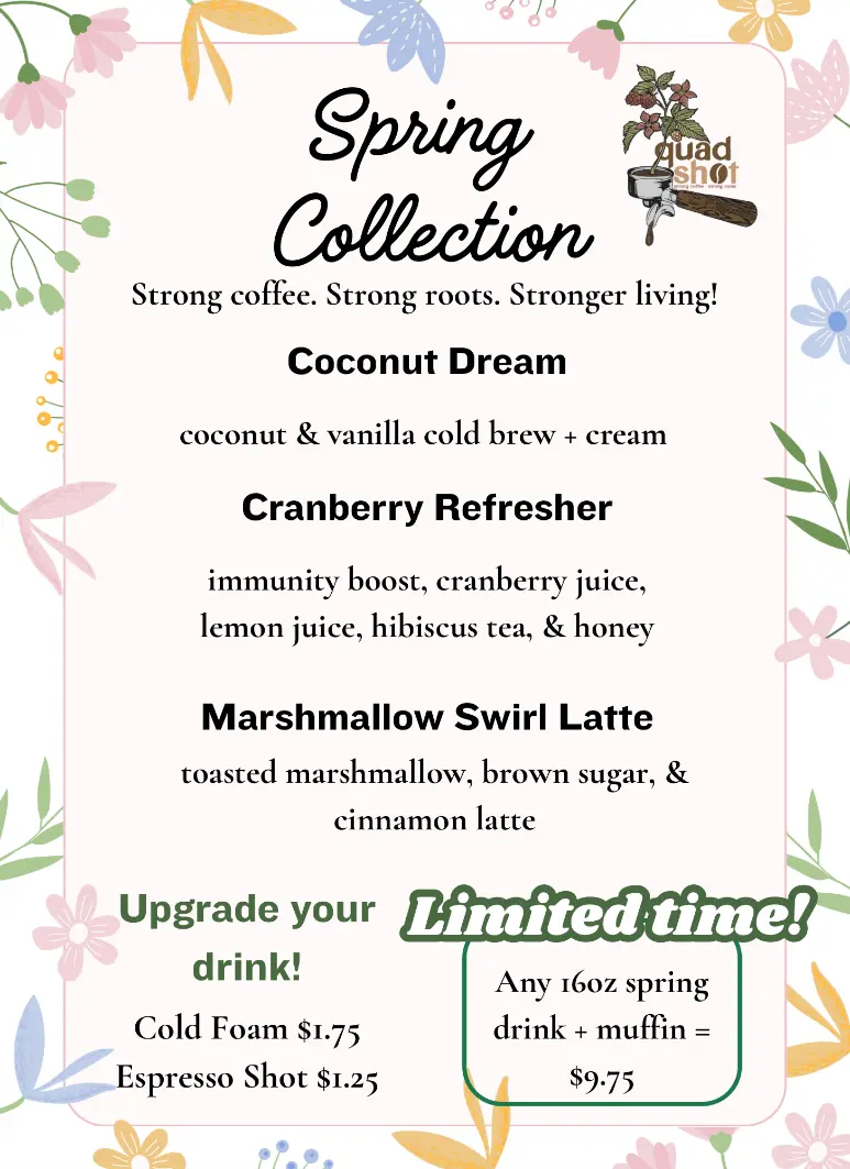 Quad Shot Flyer, Spring Collection 2026