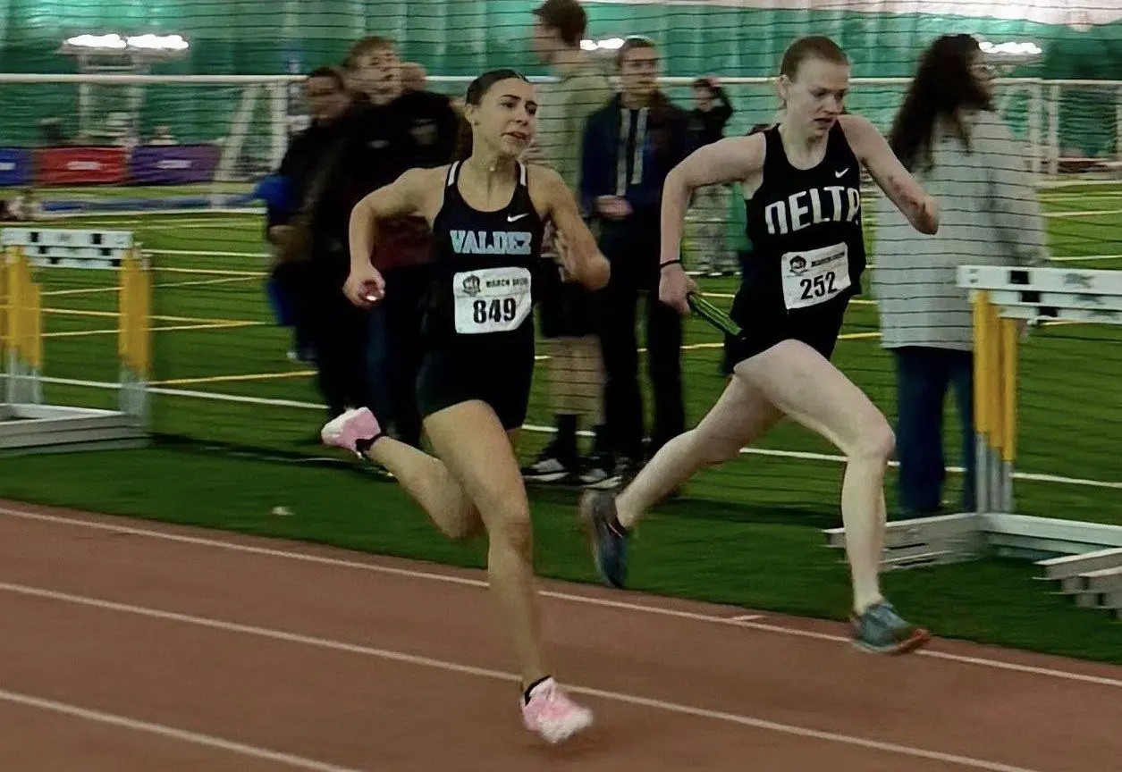 Reagan Pedersen competing at the Dome in Anchorage, Photo by Meira Pedersen
