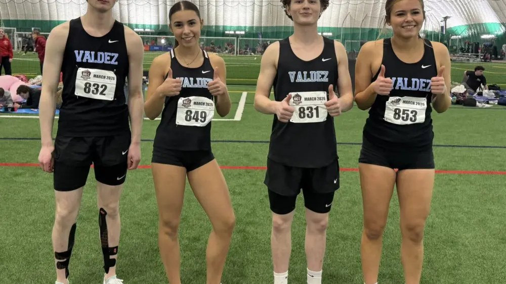 Track A Coed Swedish Medley Team at the Dome, Photo by Meira Pedersen