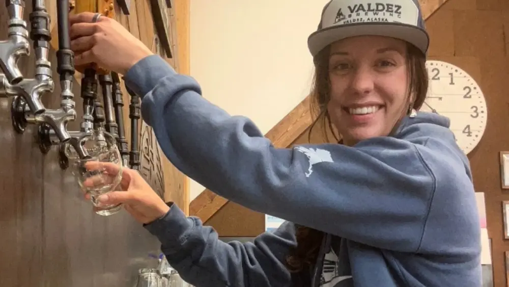 Monica at Valdez Brewing