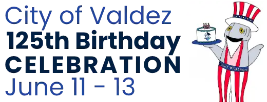City of Valdez 125th Birthday Celebration logo, June 11-13