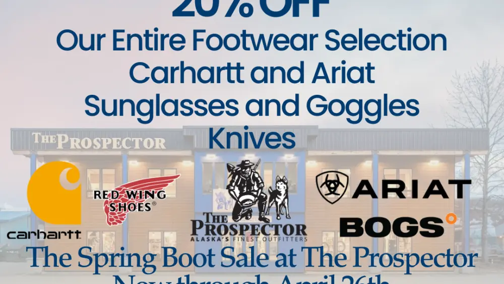 Boot Sale Graphic - The Prospector 2026