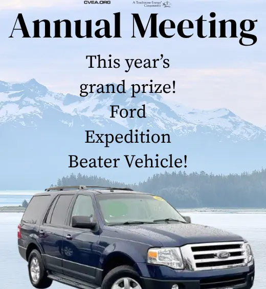 CVEA Annual Meeting - Win a Ford Expedition Beater vehicle