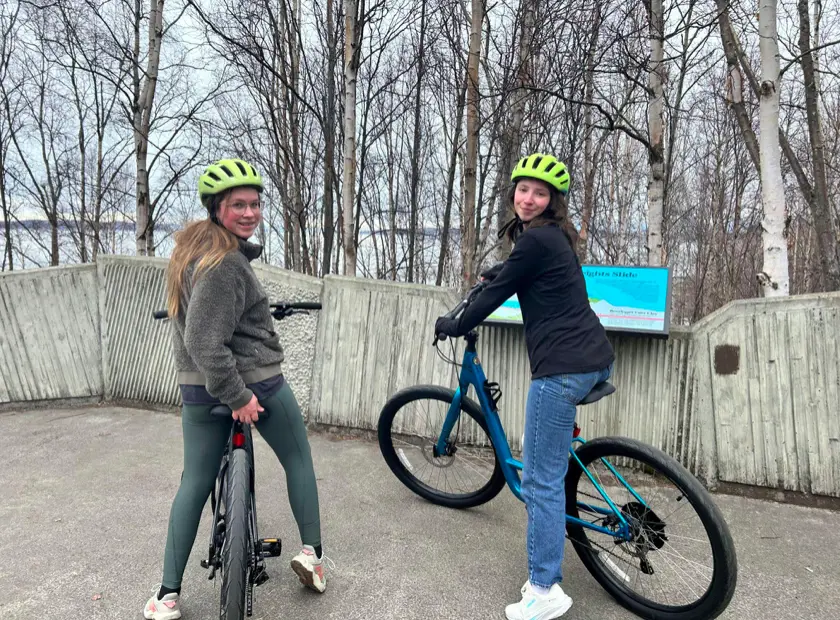 VHS Music students at the 2026 ASAA State Solo and Ensemble, Riding bikes
