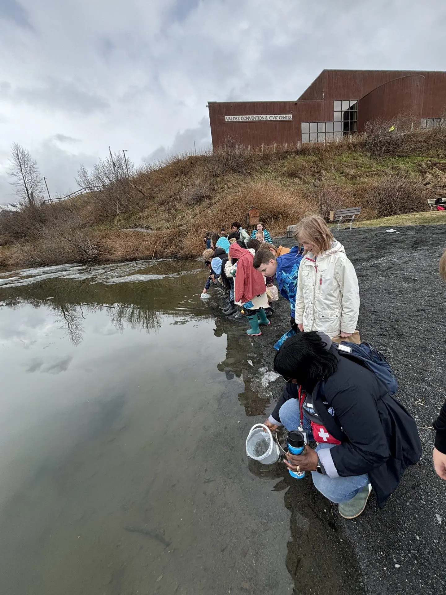 2026 HHES coho release Ruth Pond