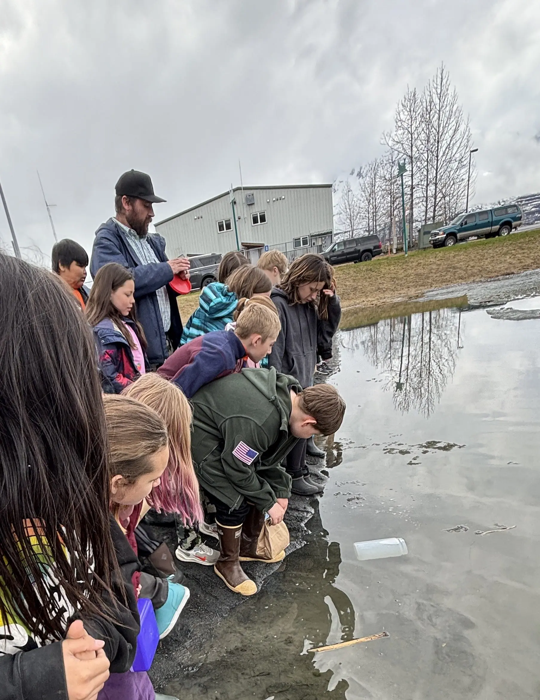 2026 HHES coho release Ruth Pond