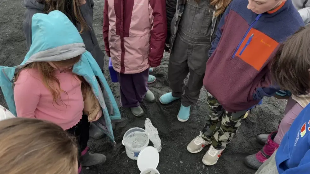 2026 HHES coho release Ruth Pond