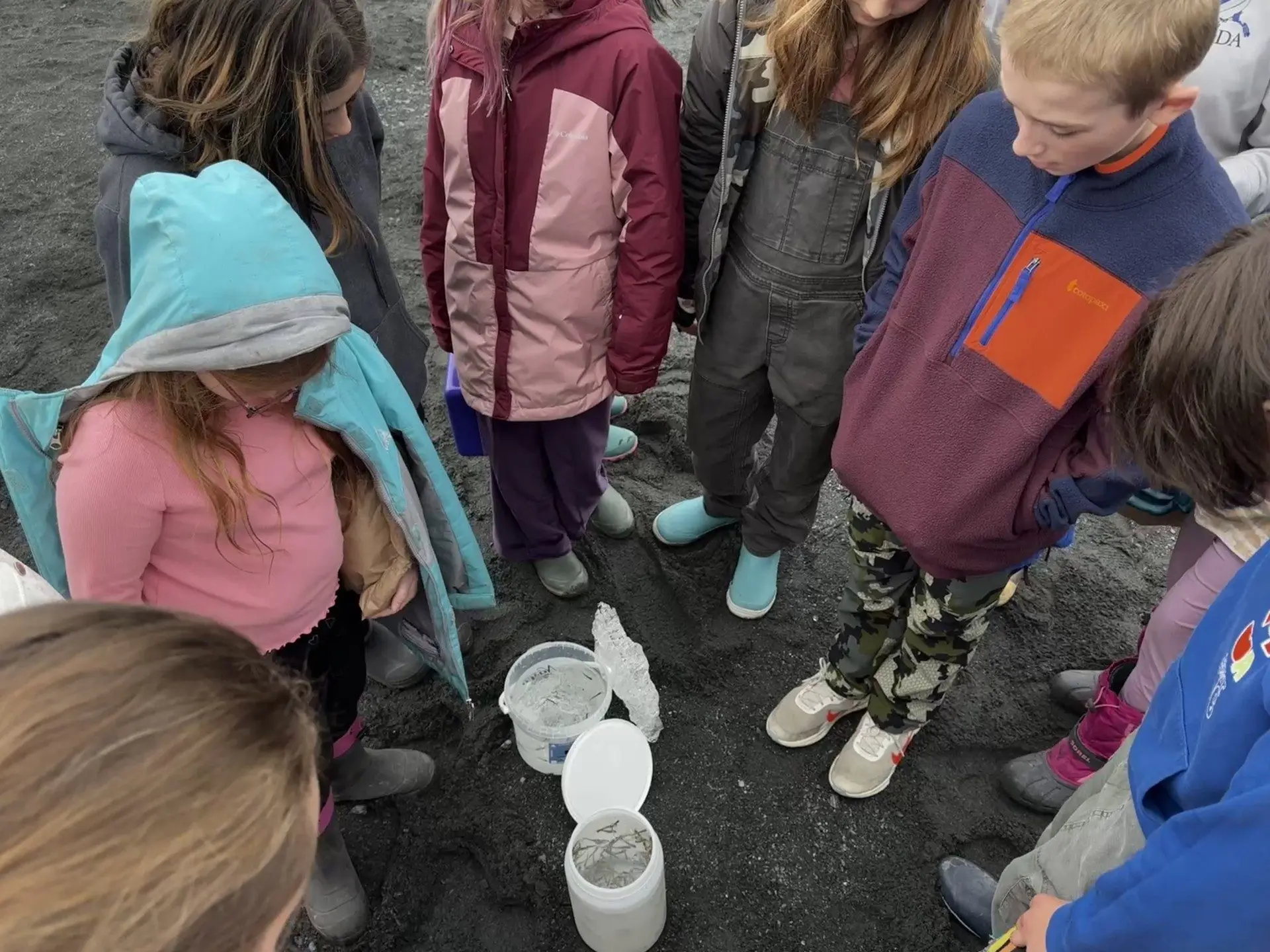 2026 HHES coho release Ruth Pond