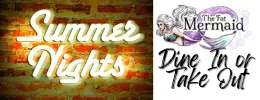 Fat Mermaid logo with the words Summer Nights