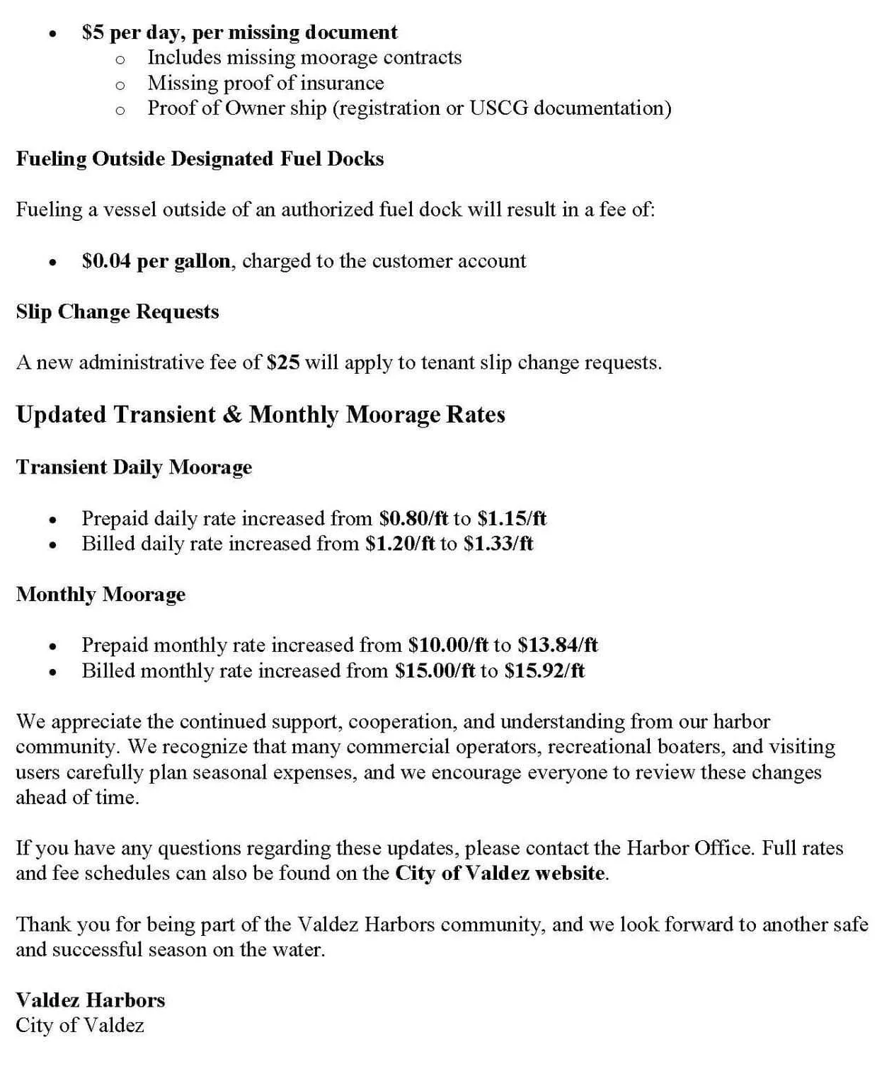 Fee changes posted by City of Valdez Ports and Harbors.jpg