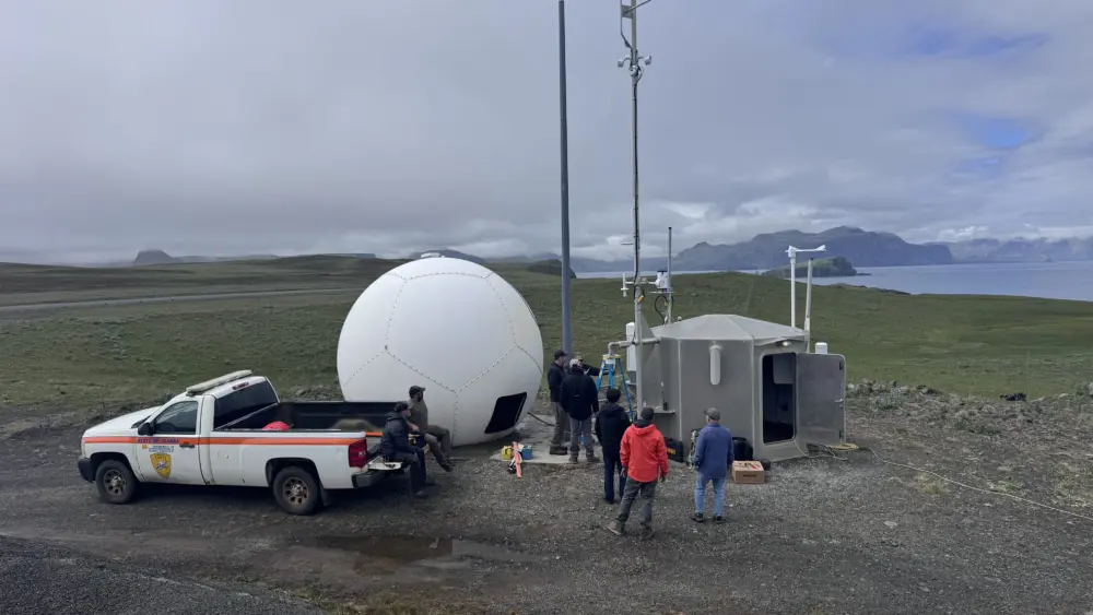 new Automated Weather Observing System (AWOS)