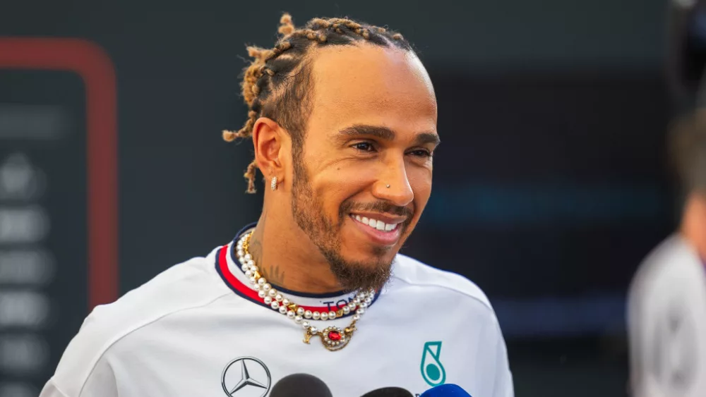 Lewis Hamilton of Great Britain and Mercedes-AMG PETRONAS F1 Team during Formula One Abu Dhabi Grand Prix. United Arab Emirates^ 23.November 2023