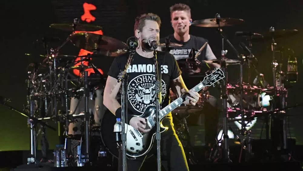 Lead singer and guitarist Chad Kroeger of Nickelback during a Rock in Rio 2019 concert in Rio de Janeiro.