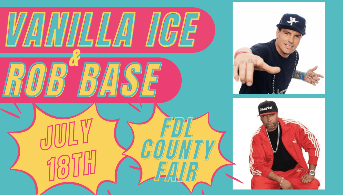 Vanilla Ice & Rob Base at FDL County Fair Radio Plus