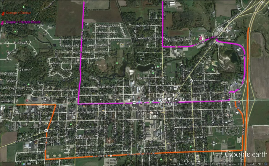 81024 waupun truck and show detour notification Radio Plus