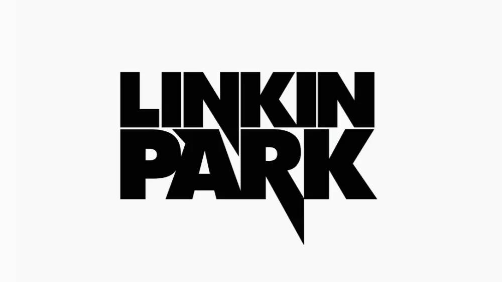 Linkin Park' Popular editorial vector logo is printed on white paper.