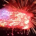 Old Glory In Fireworks: The Flag at the 2023 Radio Dubuque Fireworks
