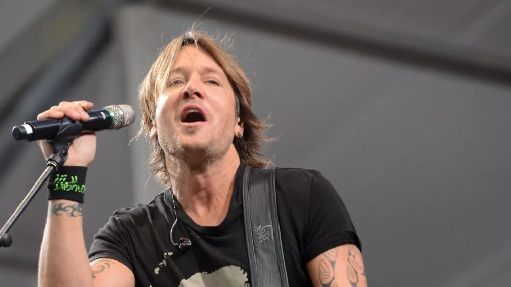 Keith Urban performs at the 2015 New Orleans Jazz and Heritage Festival. New Orleans^ LA - April 24^ 2015