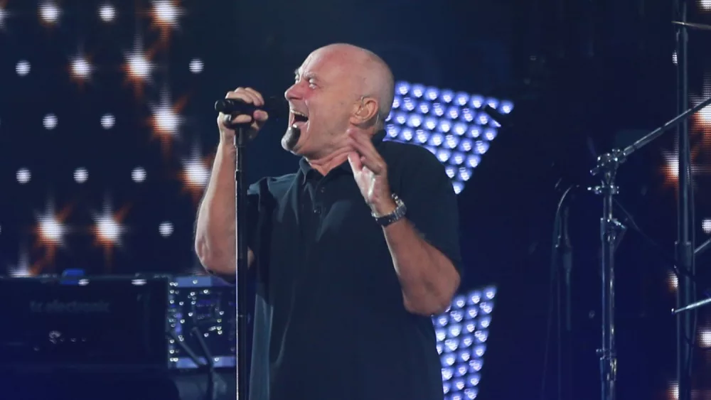 Legendary singer Phil Collins opens the US Open 2016 performing his legendary hit "In the Air Tonight" at at USTA Billie Jean King National Tennis Center in New York. NEW YORK - AUGUST 29^ 2016