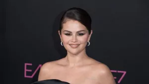 Selena Gomez at the premiere for Emilia Perez at the Egyptian Theatre. LOS ANGELES^ CA. October 21^ 2024