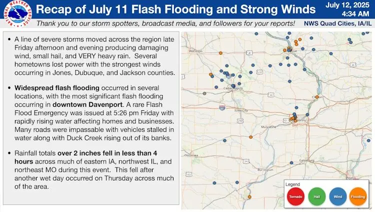 JULY 11 STORM MAP