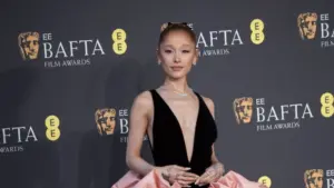 Ariana Grande attends the 2025 EE BAFTA Film Awards at The Royal Festival Hall. London^ England^ UK - February 16^ 2025