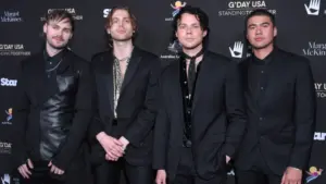 5 Seconds of Summer arrives for the G'Day USA Gala on January 25^ 2020 in Beverly Hills^ CA