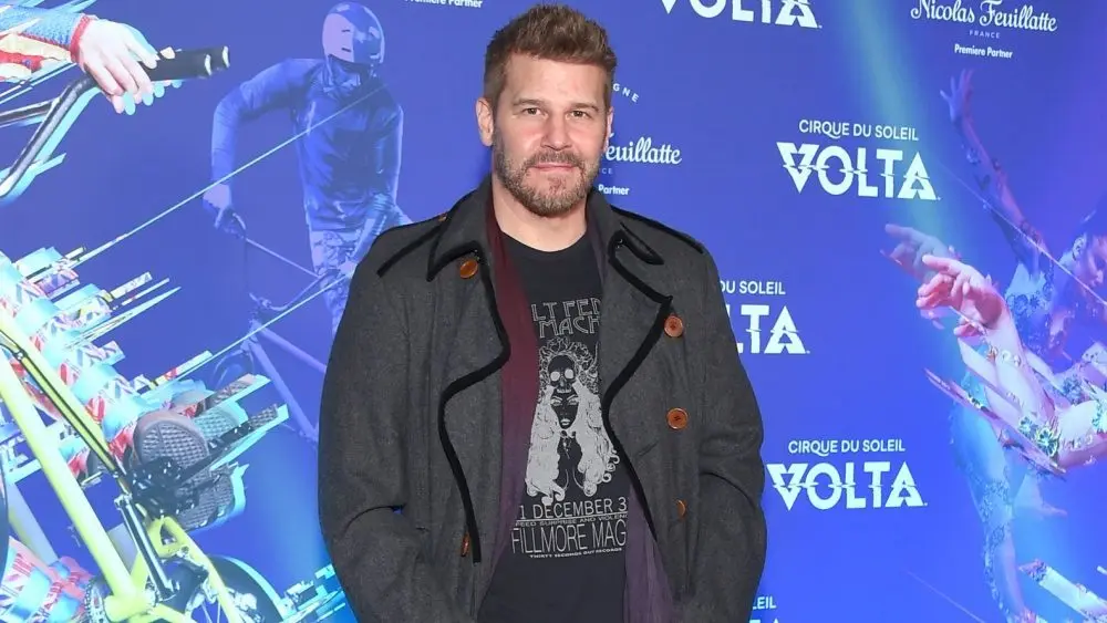 David Boreanaz arrives for the Cirque du Soleil's VOLTA Los Angeles Premier on January 21^ 2020 in Los Angeles^ CA