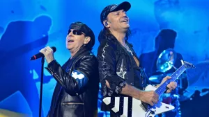 Scorpions in concert in the Kyiv Sports Palace within the world tour 50th Anniversary. KIEV^ UKRAINE â?? February 19^ 2016