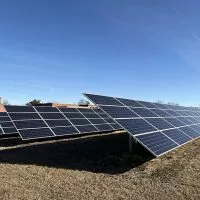Solar panels at Lombard Middle School in Galesburg.