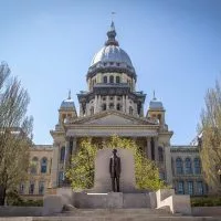 The Illinois State Capitol is pictured in Springfield.
