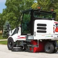 The Elgin® Pelican® broom sweeper is a three-wheel mechanical sweeper based on one of the original street sweeper designs^ which has been continuously improved since 1914^