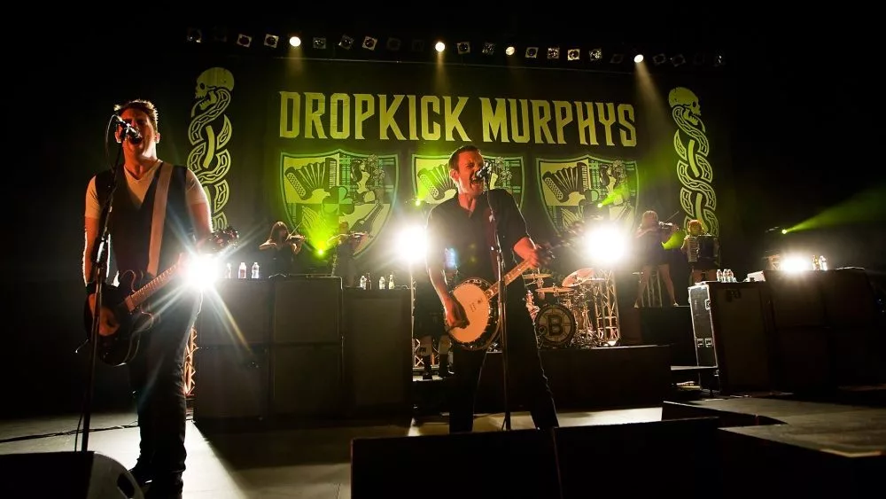 Dropkick Murphys perform on stage at the Paramount Theater in Seattle on June 27^ 2011.