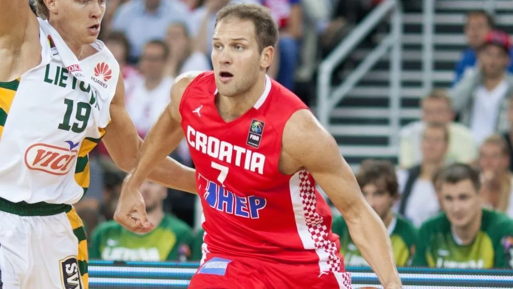 Croatia vs Lithuania. Bojan BOGDANOVIC (7) ZAGREB^ CROATIA - AUGUST 26^ 2014