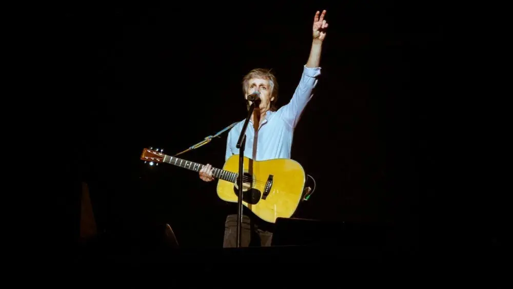 Paul McCartney (Sir James Paul McCartney) performs onstage at Zilker Park during Austin City Limits 2018 Weekend One. AUSTIN^ TX / USA - OCTOBER 5th^ 2018