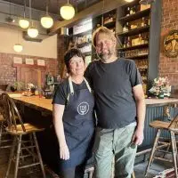 Kelly and Sam Fisk^ owners of Fisk Bier & Wine^ 240 E. Simmons St. in Galesburg. (JAY REDFERN/WGIL)