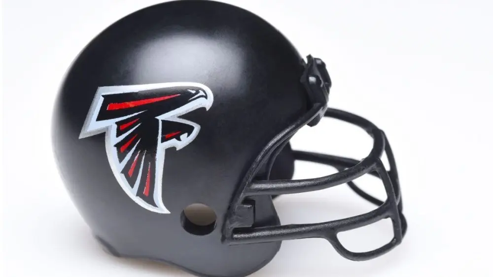 Football Helmet for the Atlanta Falcons of the National Football Conference South.