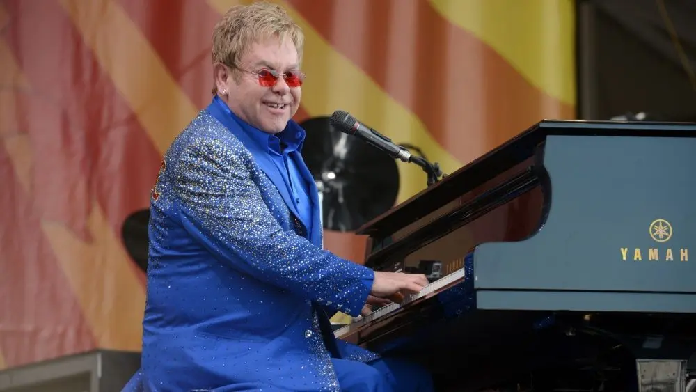 Sir Elton John headlines the New Orleans Jazz and Heritage Festival New Orleans^ LA - May 2^ 2015