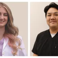 Portraits of new dentists Jazmin Johnson and David Jun at Knox Community Health Center in Galesburg