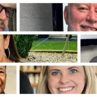 Photo collage for Evan Massey's quiz challenging readers to identify people from Galesburg.