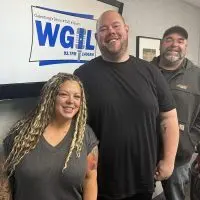 Amber Slagel^ Doug Thomas^ and Michael Anderson of the Abingdon Community Festival at WGIL studios