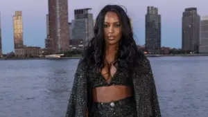 Ciara Miller attends Christian Cowan fashon show during New York Fashion Week SS25 on East Side heliport in New York on September 8^ 2024