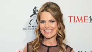 Savannah Guthrie attends 2018 Time 100 Gala at Jazz at Lincoln Center New York^ NY - April 24^ 2018