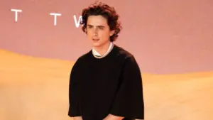 Timothée Chalamet attends the World Premiere of "Dune: Part Two" at Leicester Square. London^ England^ UK - February 15^ 2024
