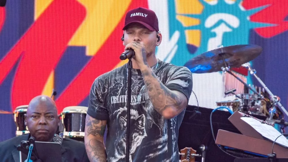 Kane Brown performs during the "We Love NYC: The Homecoming Concert" at the Great Lawn in Central Park on August 21^ 2021 in New York City.