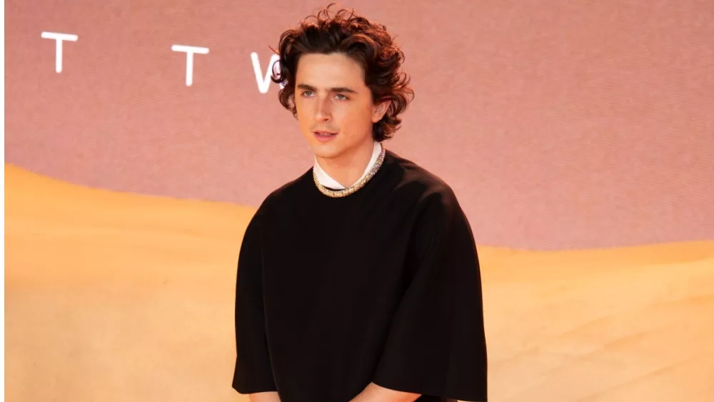 Timothée Chalamet attends the World Premiere of "Dune: Part Two" at Leicester Square. London^ England^ UK - February 15^ 2024